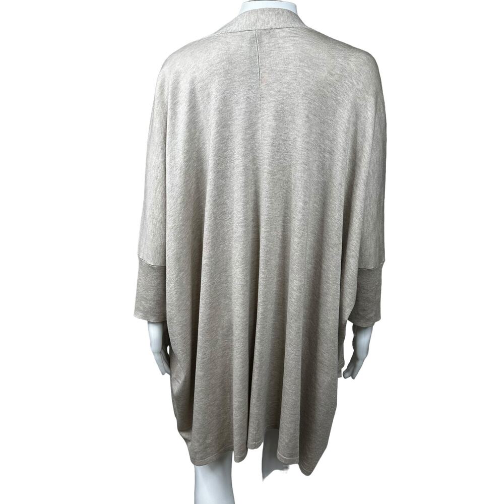 Eileen Fisher Open Cardigan Size Large/X-Large Beige Batwing  Lagenlook Oversize - Picture 5 of 11